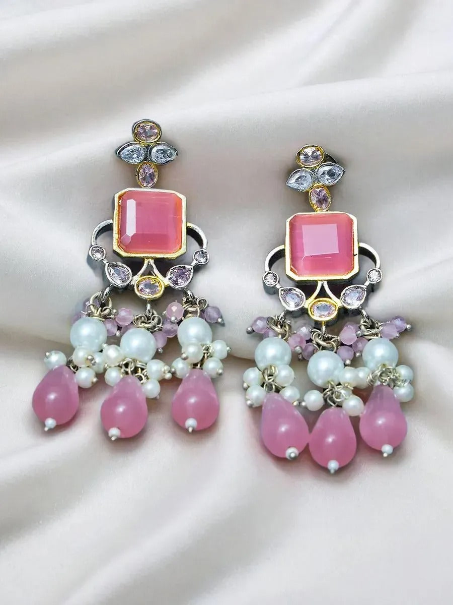 SAANVI PINK POLKI CHOKER SET
