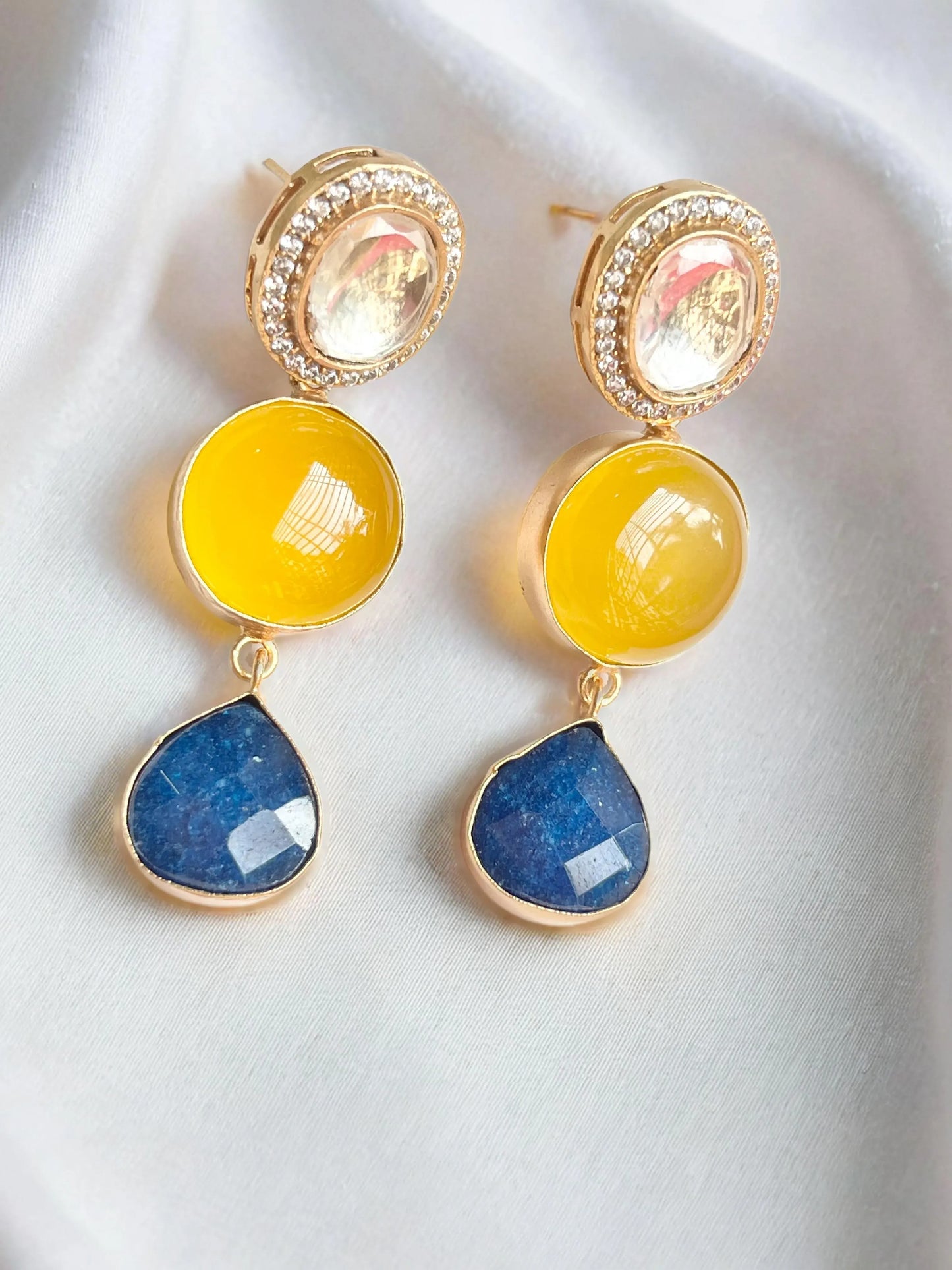 SOBHANA YELLOW STONE NECKLACE SET