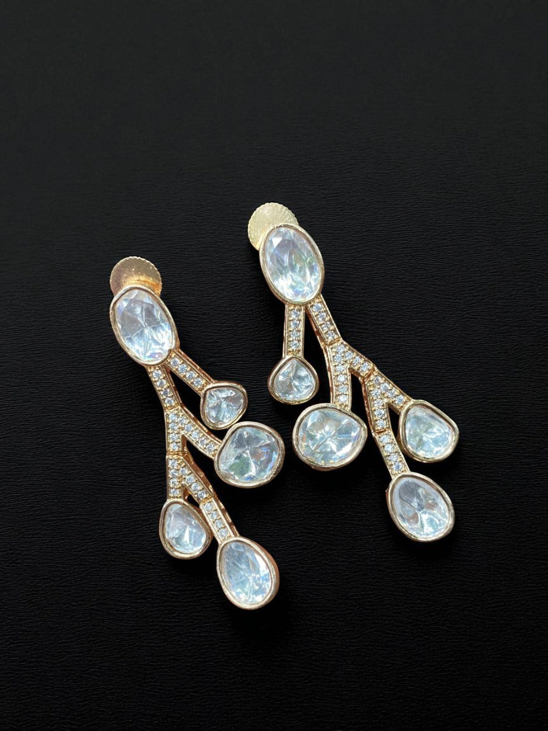 mirror earrings, polki jewellery, ring earrings, indian festive earrings, traditional kundan earrings, cocktail jewellery, wedding guest earrings, crystal earrings