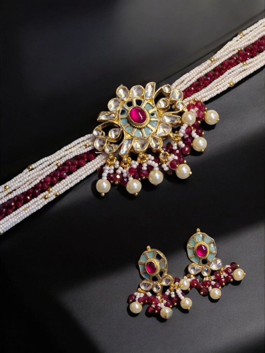 #HouseOfPranvi #KundanChoker #MintEnamelJewellery #RubyPearlSet #IndianBridalJewellery #HeritageJewellery #HandcraftedLuxury #TraditionalWithATwist #EthnicJewellerySet #FestiveJewels #PearlChokerSet #LuxuryIndianJewellery #StatementChoker #MadeInIndiaJewels #MinimalRoyalJewellery