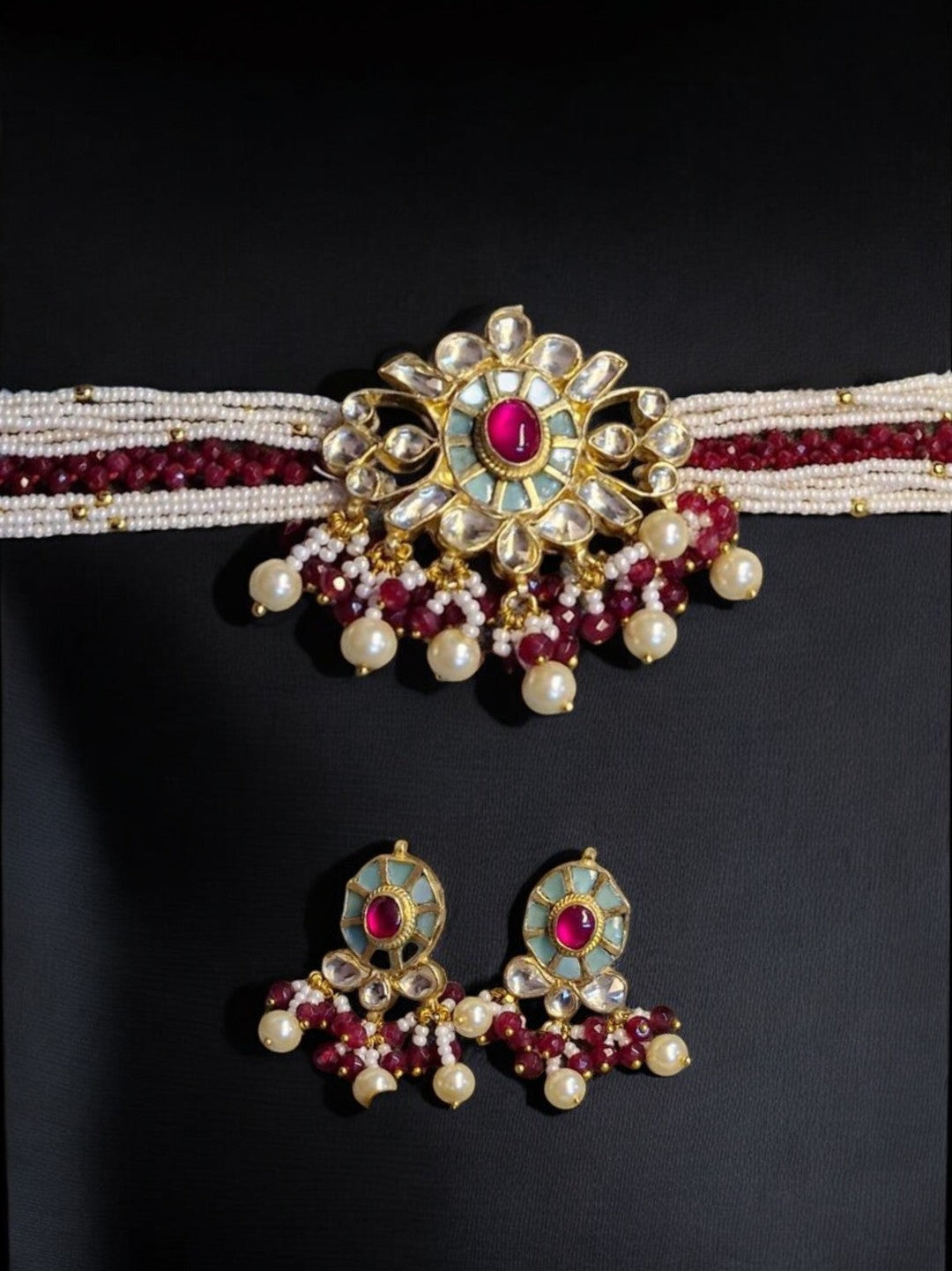 #HouseOfPranvi #KundanChoker #MintEnamelJewellery #RubyPearlSet #IndianBridalJewellery #HeritageJewellery #HandcraftedLuxury #TraditionalWithATwist #EthnicJewellerySet #FestiveJewels #PearlChokerSet #LuxuryIndianJewellery #StatementChoker #MadeInIndiaJewels #MinimalRoyalJewellery