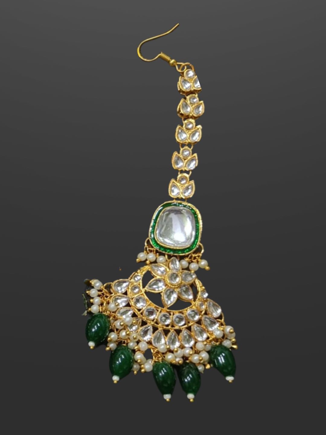 EMERALD KUNDAN SET