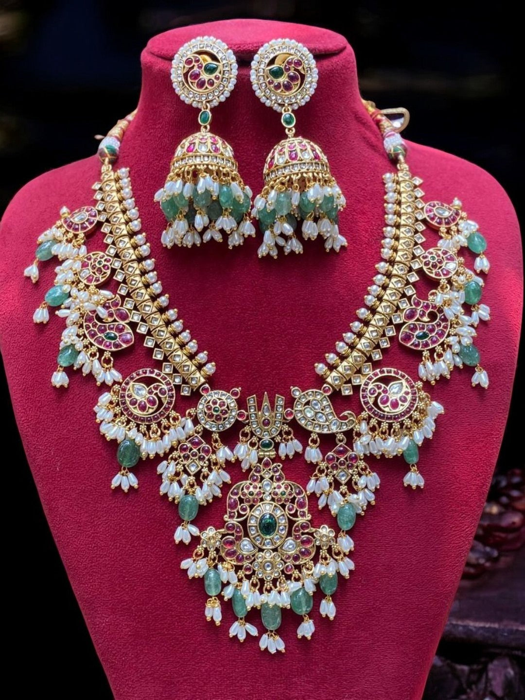 MAHARANI DREAM KUNDAN POLKI NECKLACE SET