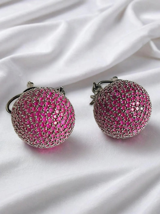 OCTRA PINK ZIRCONIA STUDS