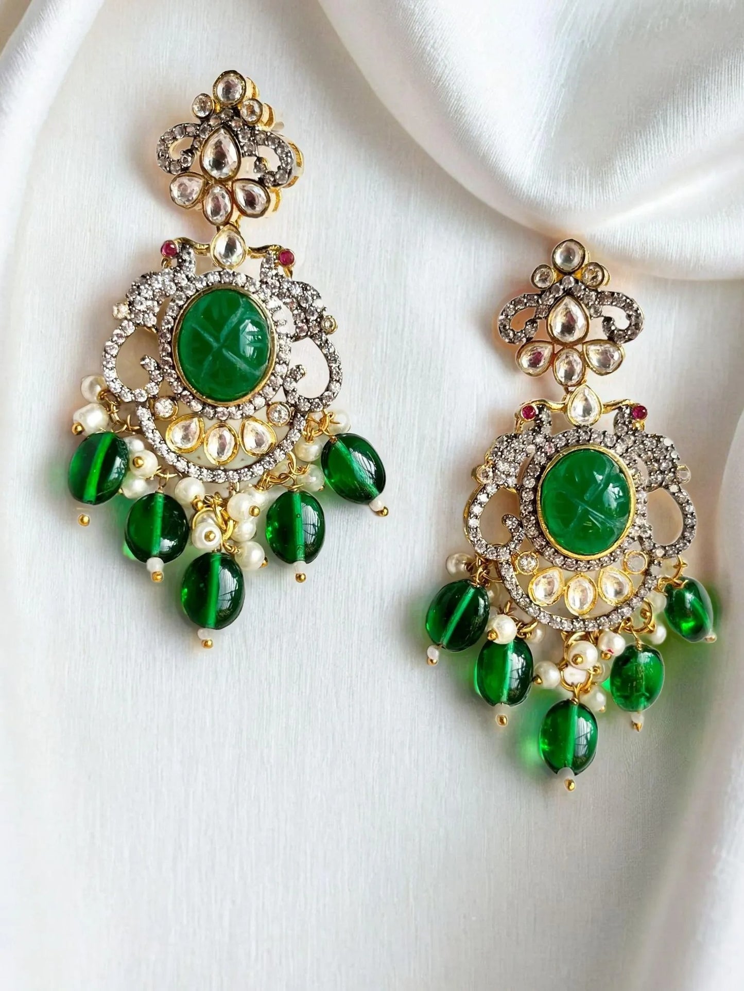 FLORA EMERALD VICTORIAN JEWELLERY SET