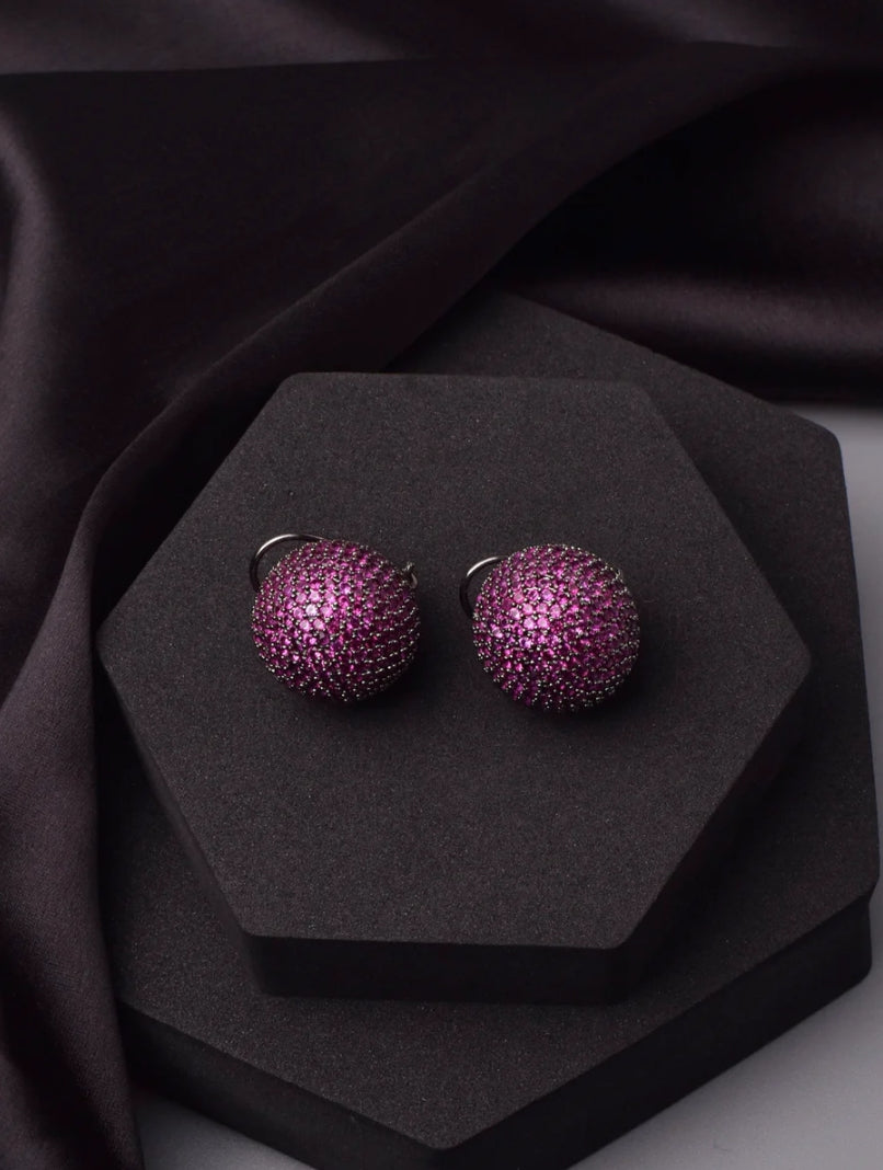 OCTRA PINK ZIRCONIA STUDS