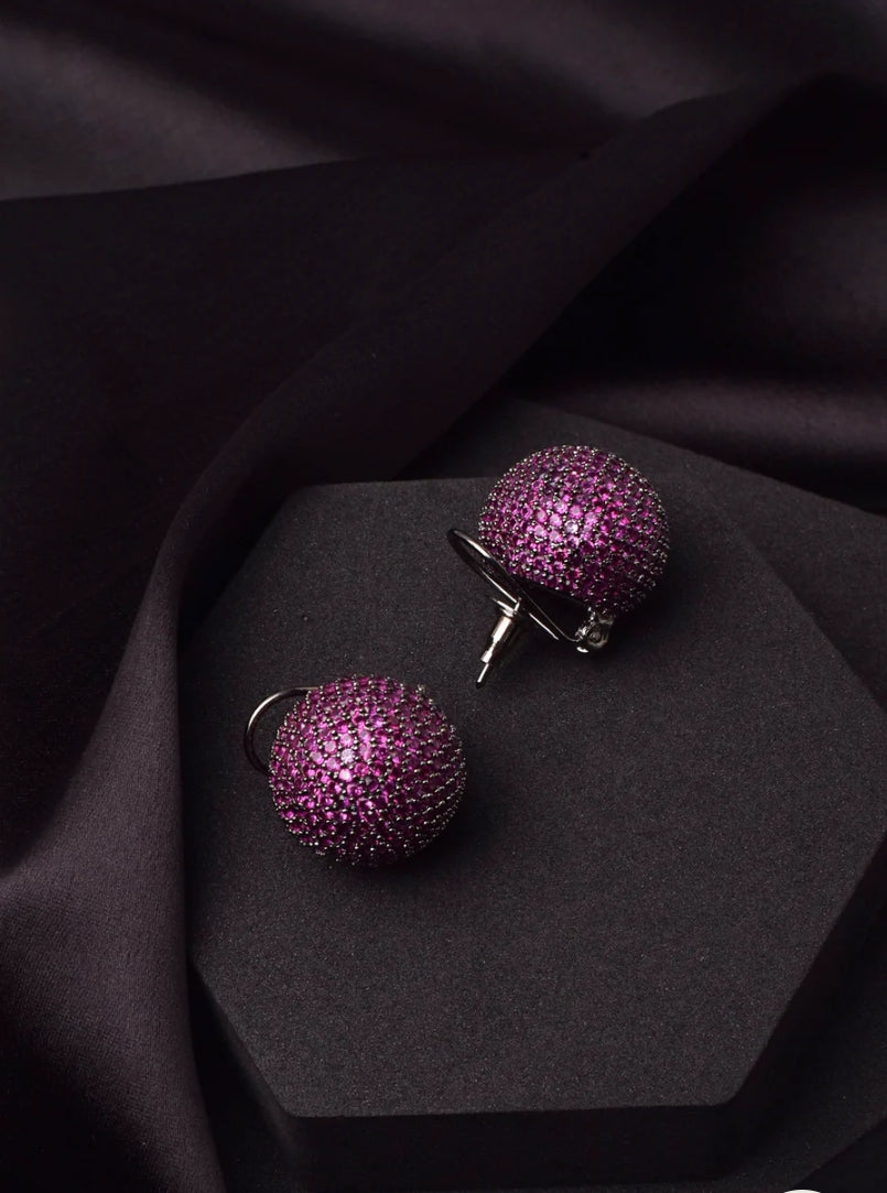 OCTRA PINK ZIRCONIA STUDS