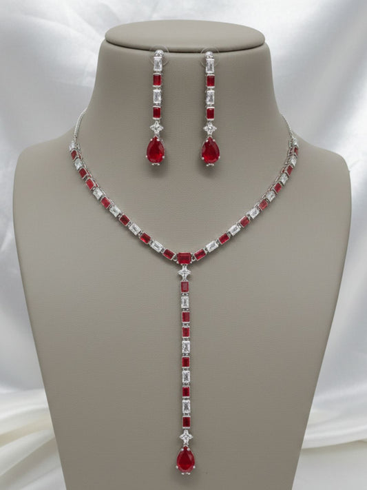 RUHI AMERICAN DIAMOND NECKLACE SET