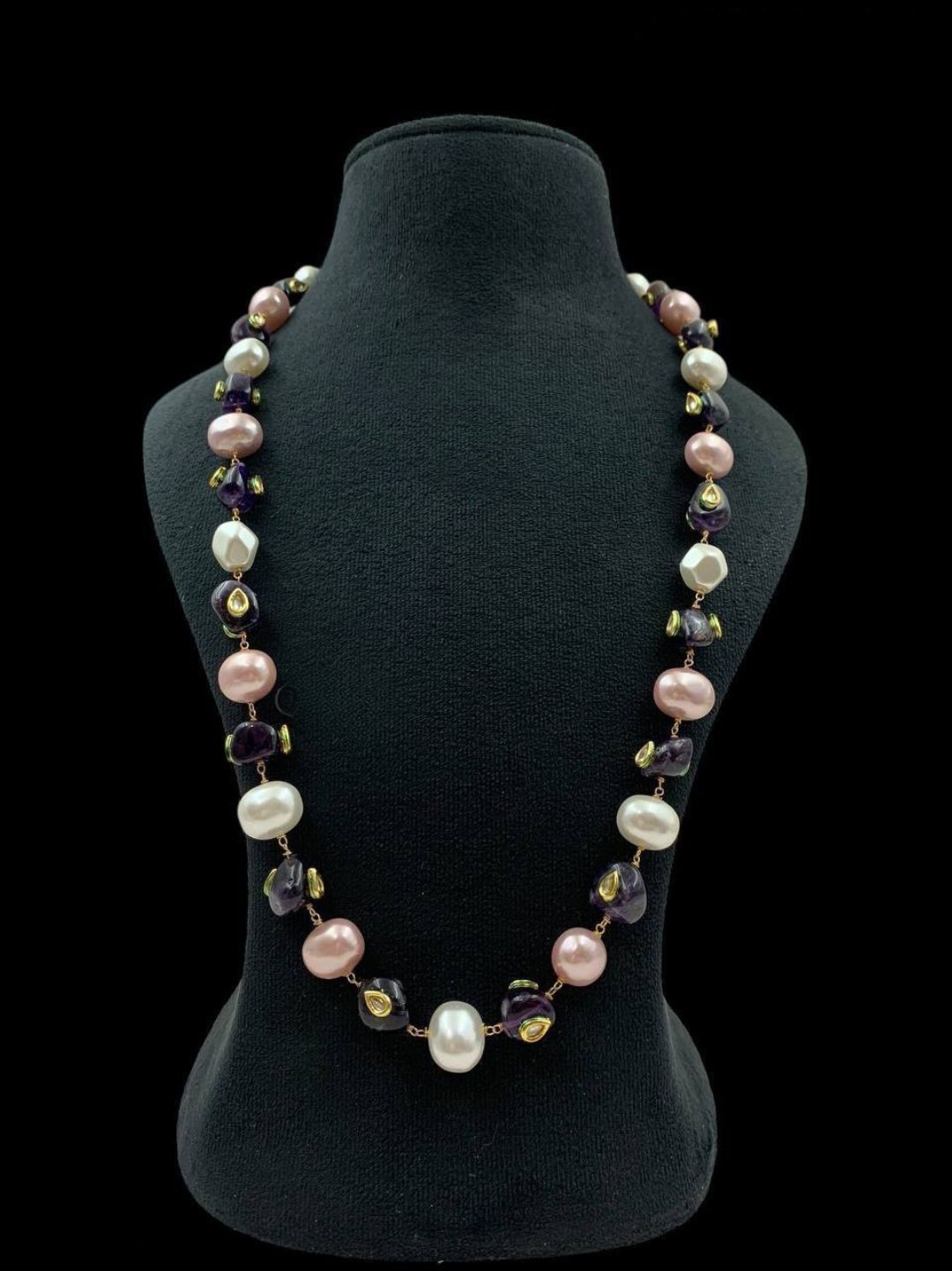ROYAL PEARL FUSION BEADED NECKLACE