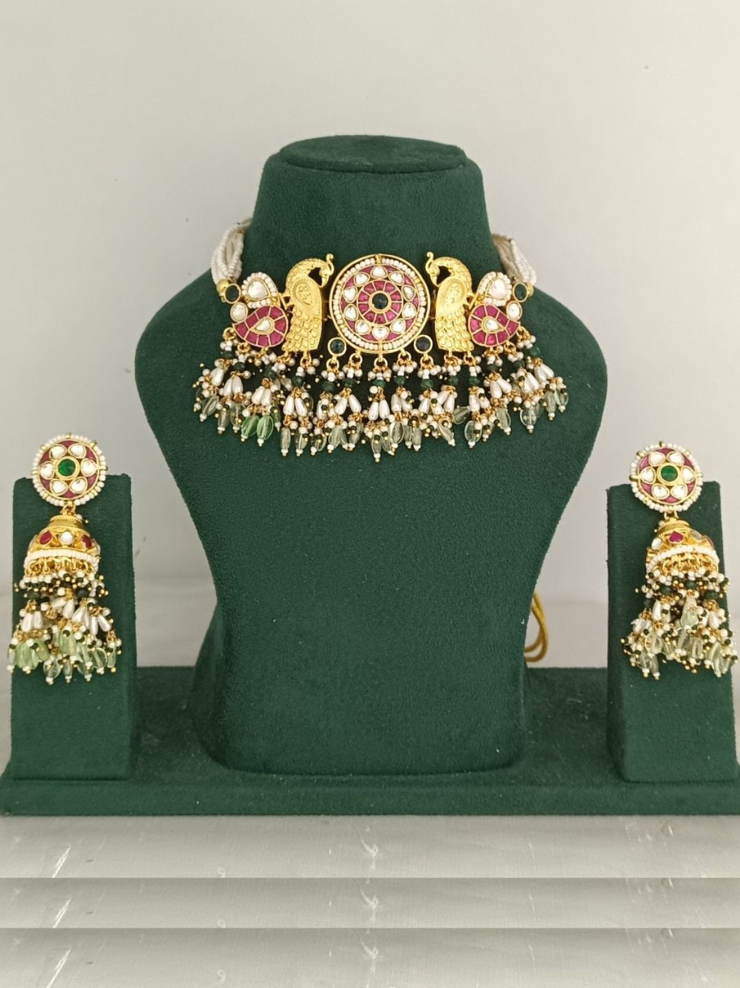 ISHITA PEACOCK KUNDAN CHOKER SET