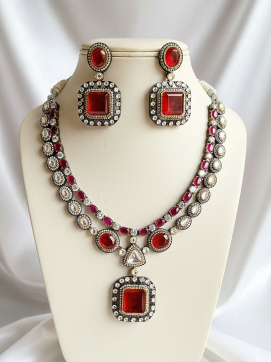 PRIYANSHI RUBY JEWELLERY SET