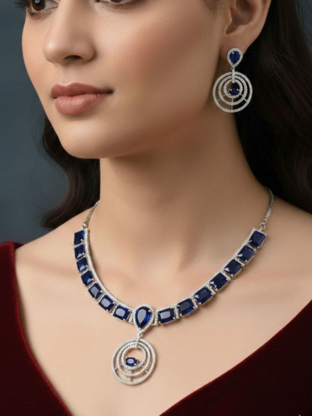 SUHANI AMERICAN DIAMOND NECKLACE SET