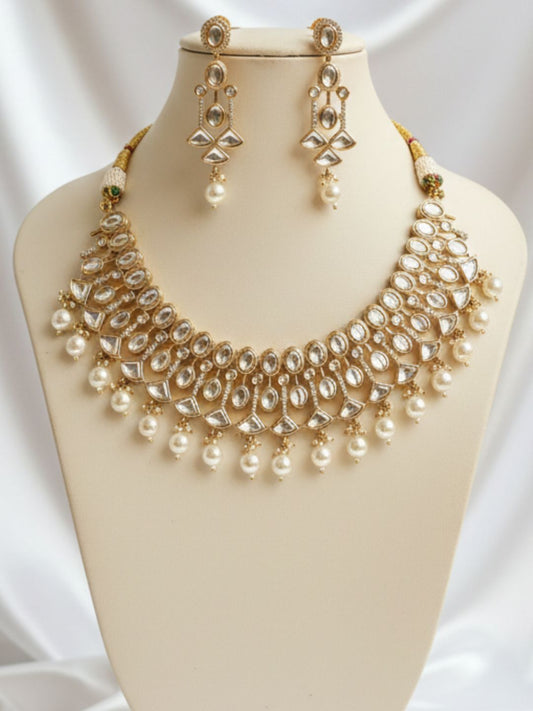 ERINA GOLD KUNDAN JEWELLERY SET