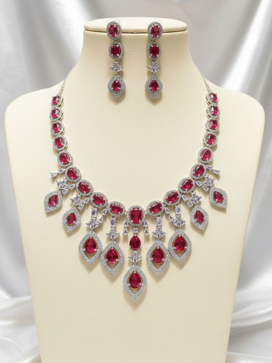SCARLET LUXURY DROP JEWELLERY SET