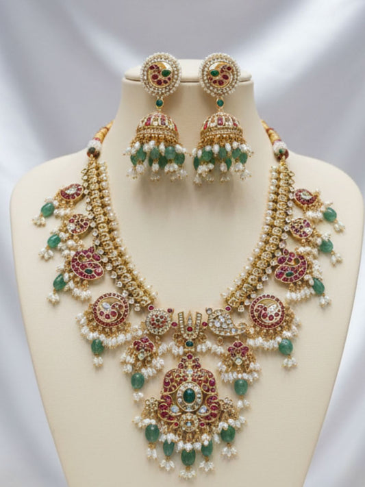 MAHARANI DREAM KUNDAN POLKI NECKLACE SET