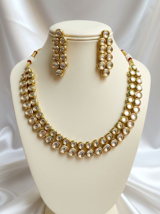 ERIN GOLD KUNDAN JEWELLERY SET