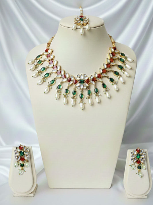 GEHANA MULTICOLOR JEWELLERY SET