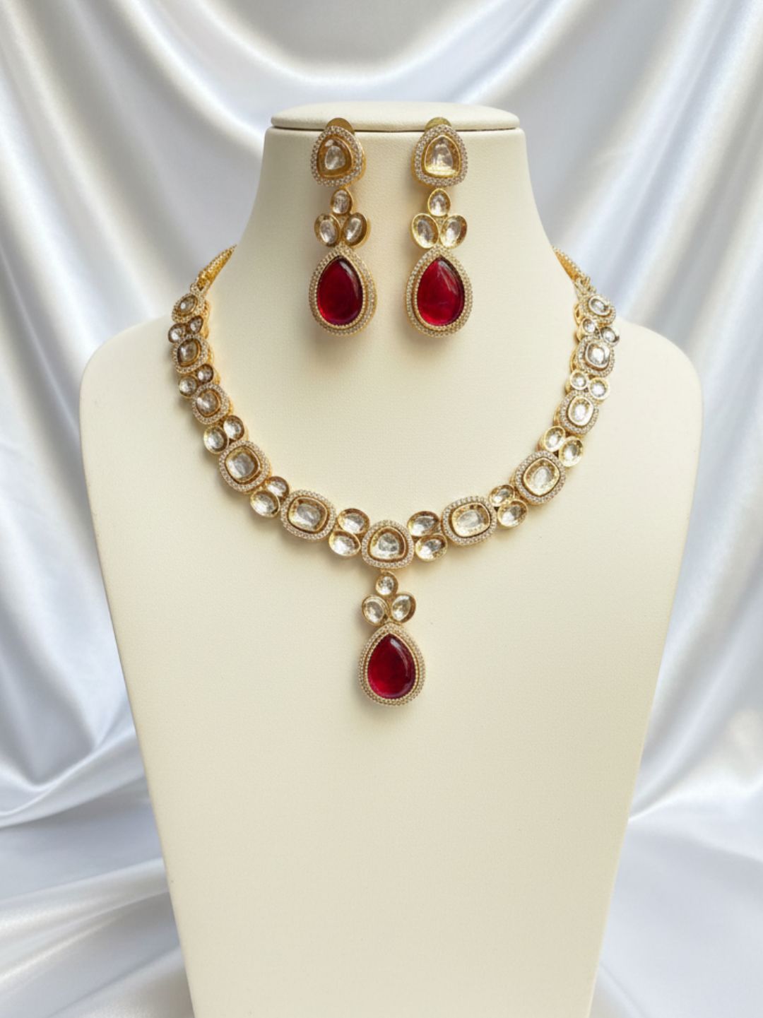 HEENA MUTLTICOLOR KUNDAN JEWELLERY SET