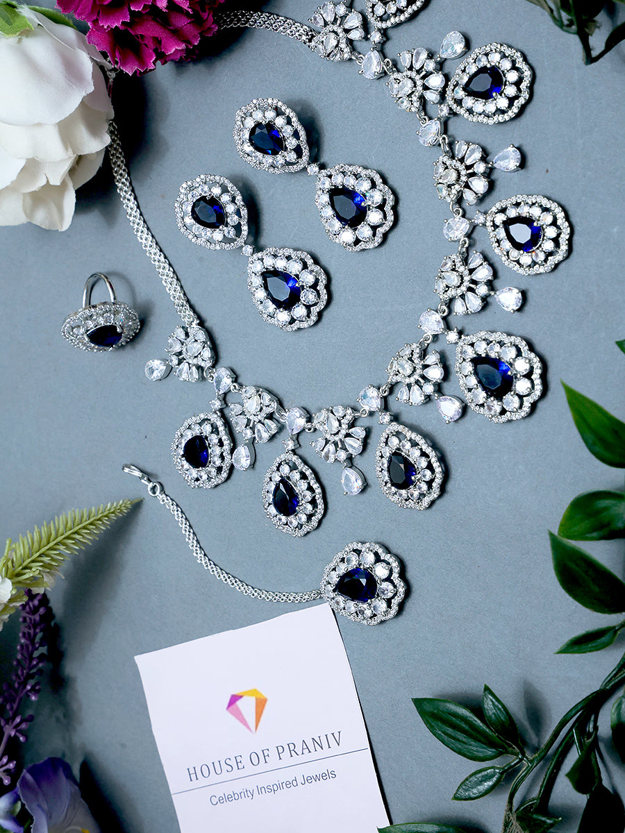 AMERICAN DIAMOND NECKLACE SET