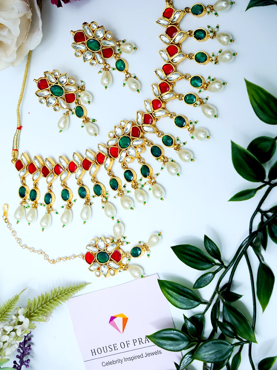 GEHANA MULTICOLOR JEWELLERY SET