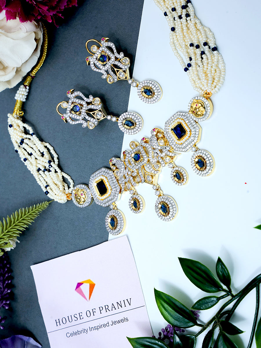 SABYASACHI INSPIRED SAPPHIRE CHOKER SET