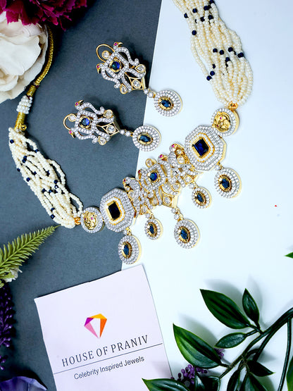 SABYASACHI INSPIRED SAPPHIRE CHOKER SET