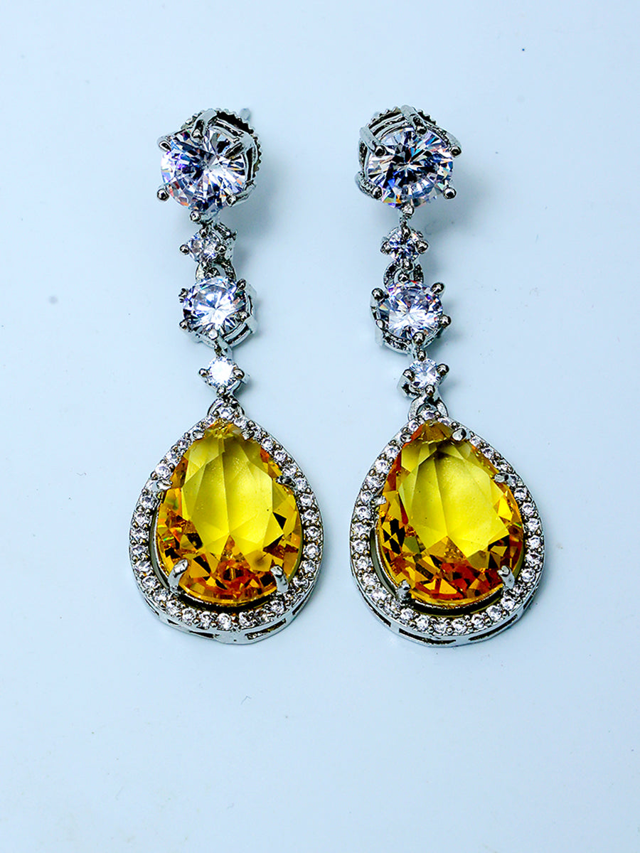 DIPIKA YELLOW ZIRCONIA JEWELLERY SET