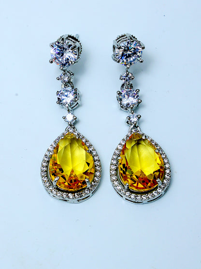 DIPIKA YELLOW ZIRCONIA JEWELLERY SET