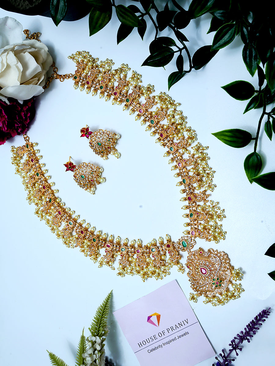 MALTI TEMPLE NECKLACE SET