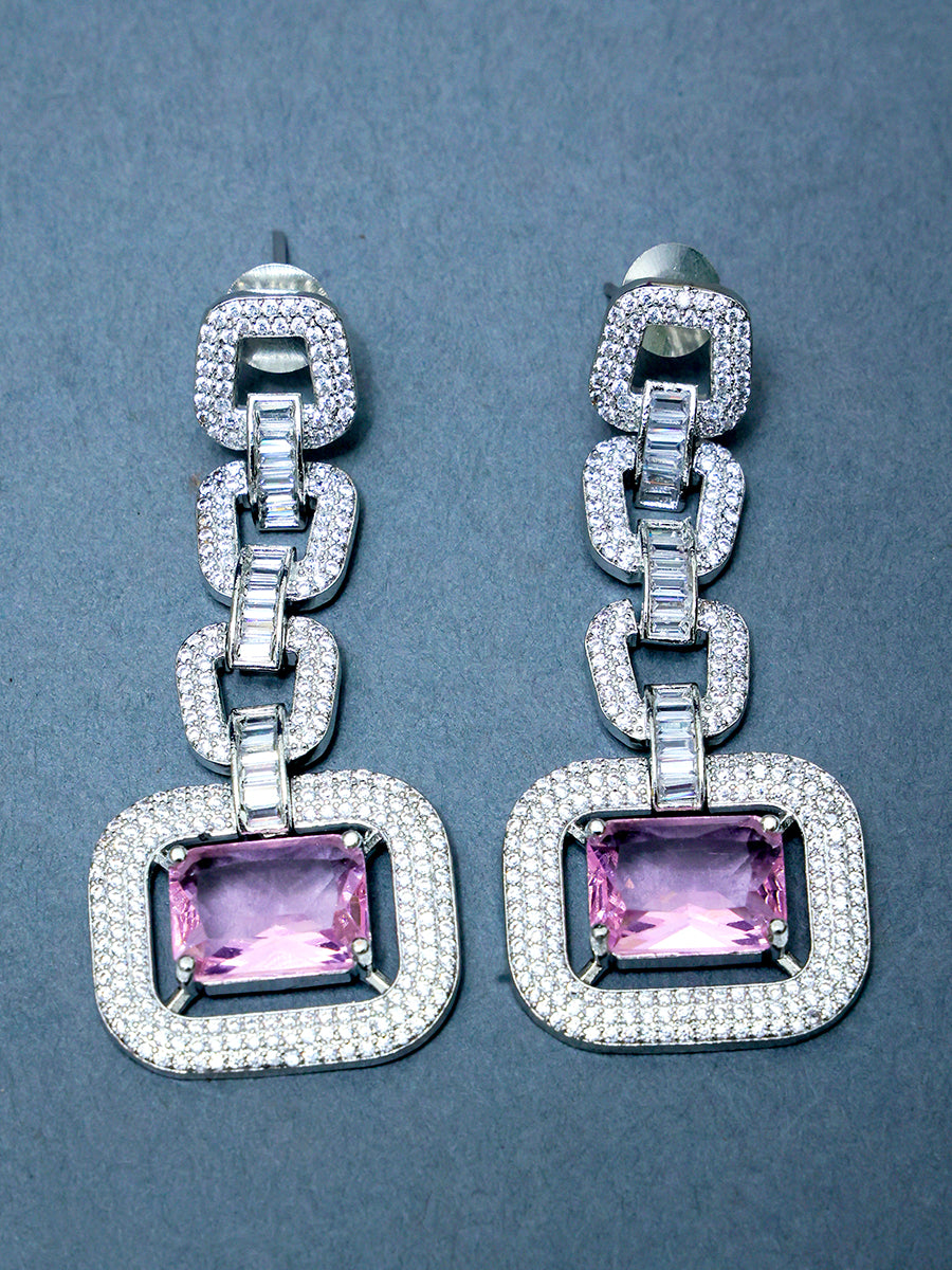 NIHARIKA PINK ZIRCONIA NECKLACE