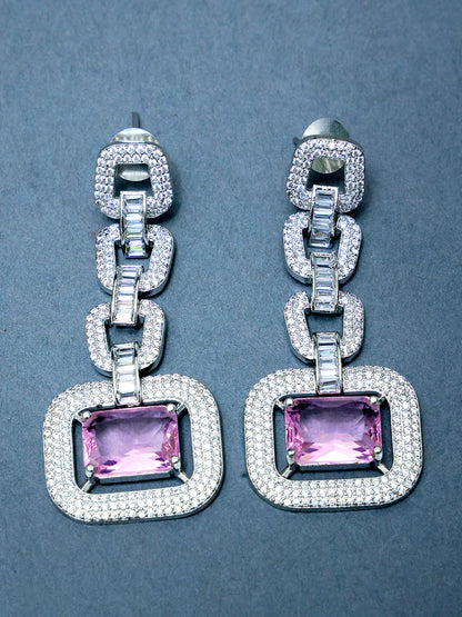 NIHARIKA PINK ZIRCONIA NECKLACE