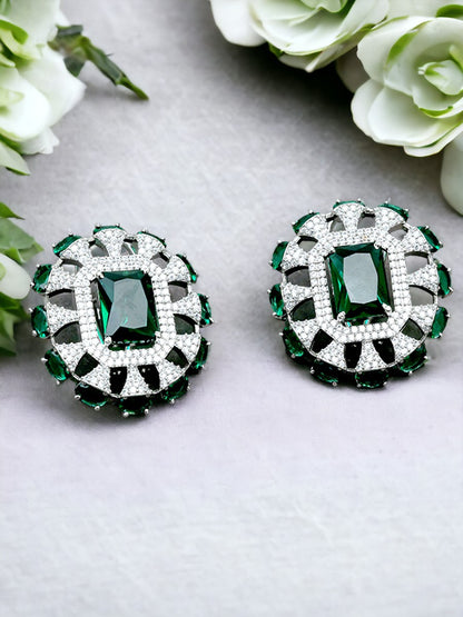 KIARA INSPIRED EMERALD BRIDAL NECKLACE