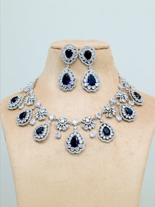 AMERICAN DIAMOND NECKLACE SET