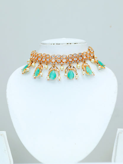 ALEEM MINT CHOKER SET
