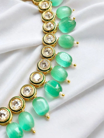 HALA MINT GREEN NECKLACE SET