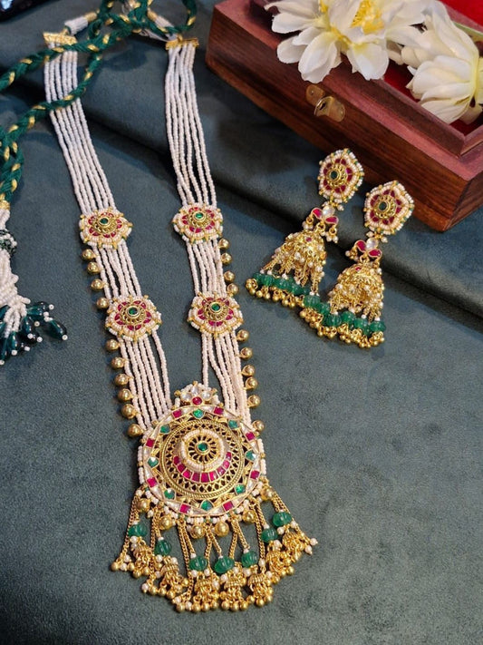 kundan, templejewellery, bridalset, emeraldbeads, traditionaljewellery, pearlnecklace, heritagecollection, festivejewellery, handcraftedjewellery, houseofpranvi