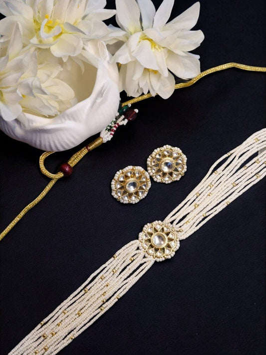 #HouseOfPranvi #NayraChokerSet #IvoryPearlJewellery #MinimalKundanSet #UnderstatedElegance #TraditionalJewels #HeritagePearls #KundanChokerDesign #ElegantIndianJewellery #PearlStrandChoker #BridesmaidJewellery #EthnicMinimalism #KundanEarringsSet #ClassicChokerStyle #TimelessTradition