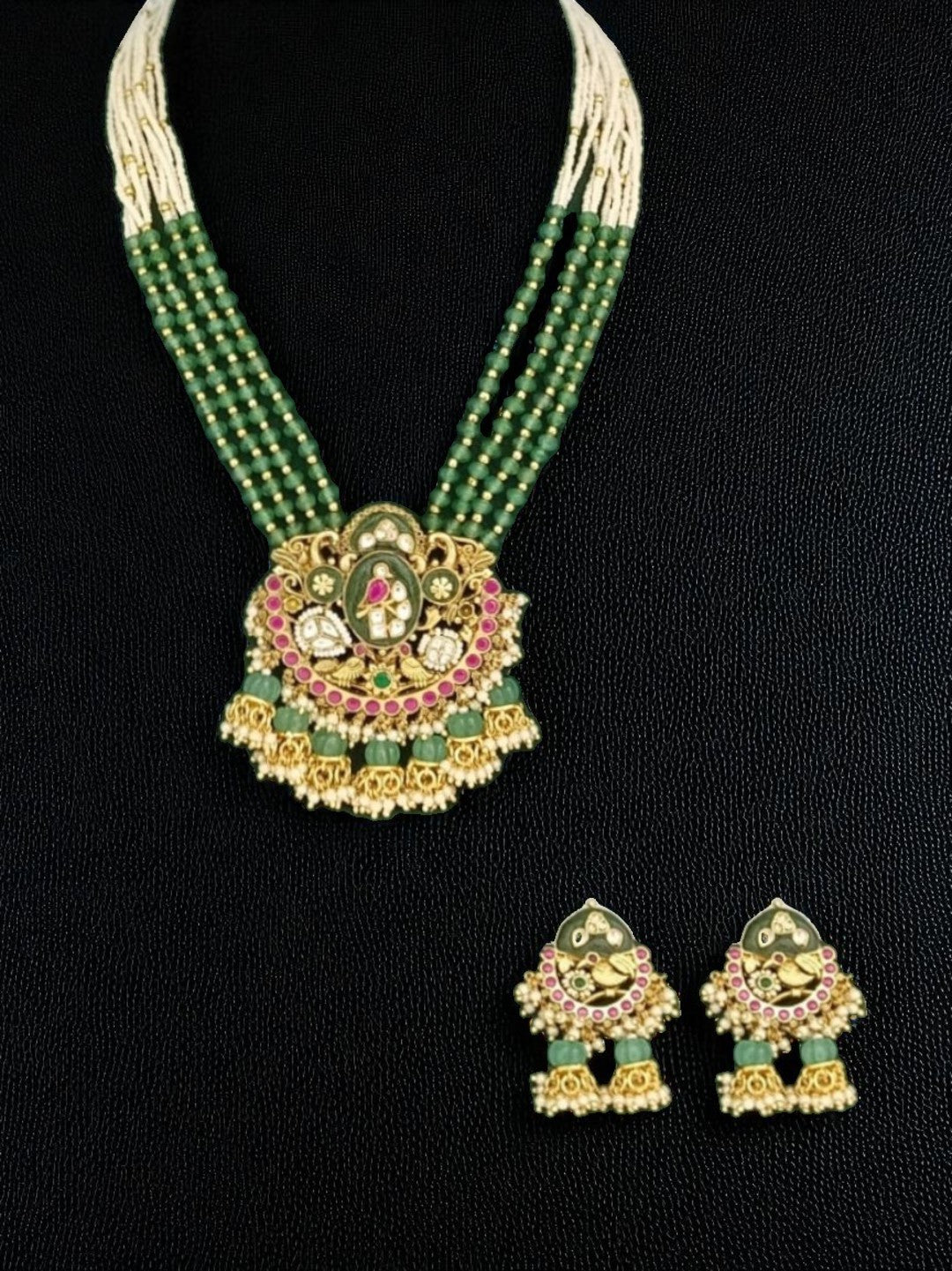 royal jewellery, ratna inspired necklace, bridal necklace set, festive jewellery set, wedding collection jewellery, vintage style necklace, regal ornaments