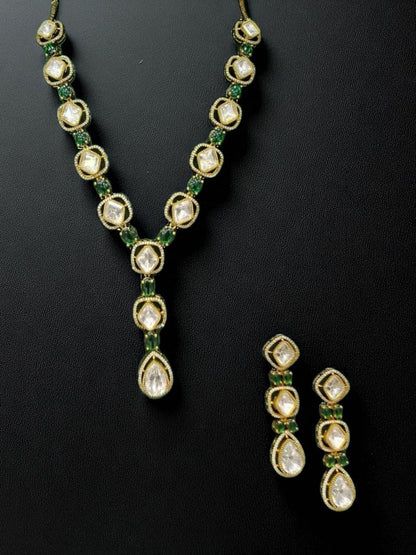 kundan set, bridal jewellery, polki necklace, designer jewellery set, wedding jewellery, uncut stone jewellery, handcrafted jewellery, luxury jewellery, festive jewellery, indian heritage jewellery, traditional jewellery, statement jewellery