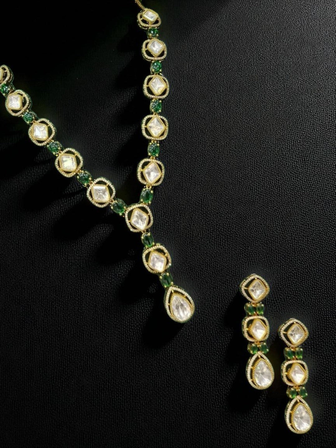 kundan set, bridal jewellery, polki necklace, designer jewellery set, wedding jewellery, uncut stone jewellery, handcrafted jewellery, luxury jewellery, festive jewellery, indian heritage jewellery, traditional jewellery, statement jewellery