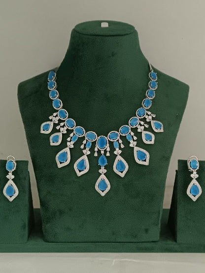 blue stone necklace set
statement jewellery for weddings
diamond finish necklace
house of pranvi jewellery
bridal blue necklace set
ocean blue jewellery set
party wear necklace for women
luxury necklace for occasions
designer necklace set
trendy necklace for receptions