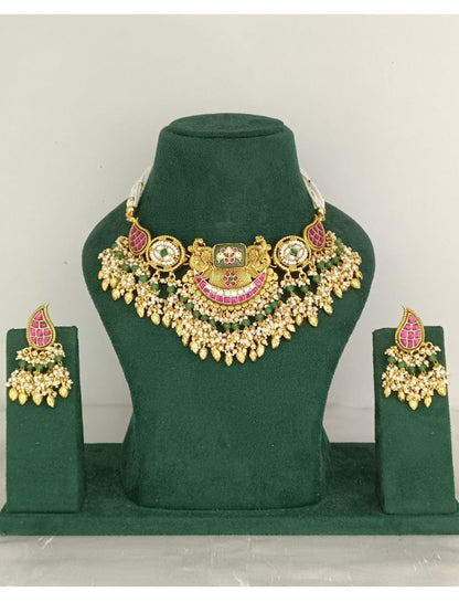  bridal jewellery, wedding choker, sangeet, traditional bride, festive, ethnic wear, celebration, pooja, occasion wear, navratri, diwali look, cultural jewellery, heritage, temple design, handcrafted, artisanal, antique finish, karigari, detailed work, timeless design, statement piece, choker set, jhumka earrings, fashion jewellery, ethnic fashion, layered necklace, bold look, luxury style, kundan, beads, gold polish, pearlwork, meena work, danglers, multi-strand choker, jadau inspired, modern traditional, 