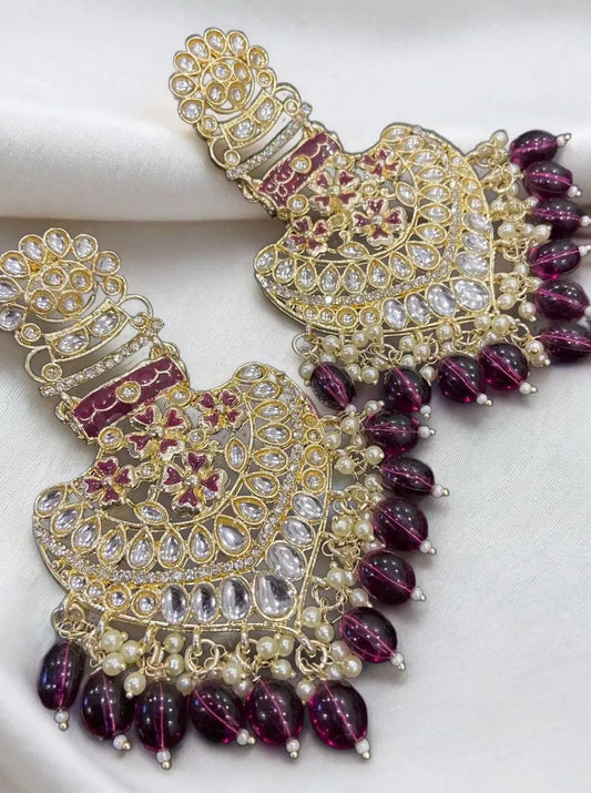 FARIDA PURPLE CHANDBALI