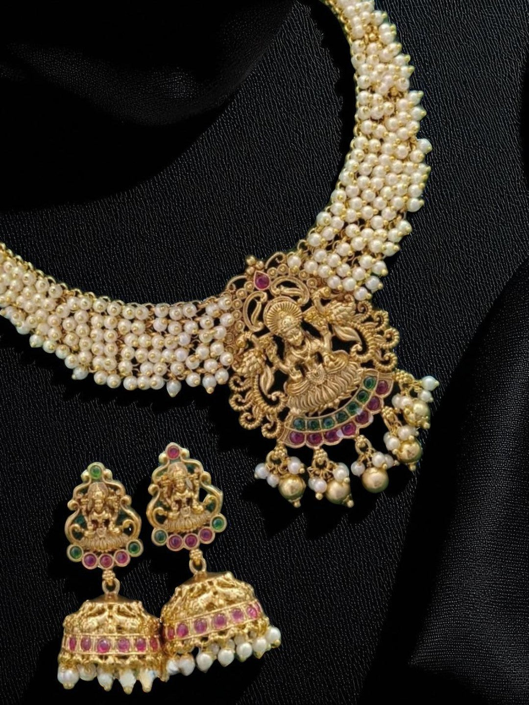antique lakshmi necklace
temple jewellery necklace set
goddess lakshmi bridal jewellery
south indian gold tone necklace
traditional temple jewellery
handcrafted necklace for wedding
ethnic bridal necklace set
house of pranvi jewellery
lakshmi motif necklace set
festive jewellery for women

If you'd like, I can also help craft a meta description, Instagram caption, or product listing format. Would you like that as well?









Ask ChatGPT

