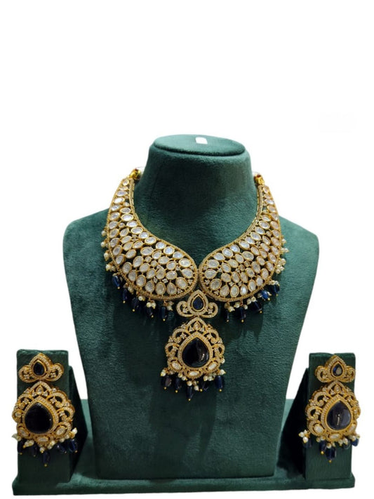 kundan jewellery, traditional jewellery set, handcrafted heritage, luxury ethnic jewellery, wedding jewellery, statement choker, indian bridal wear, designer accessories, regal jewellery, festive jewellery, artisan jewellery, cultural elegance