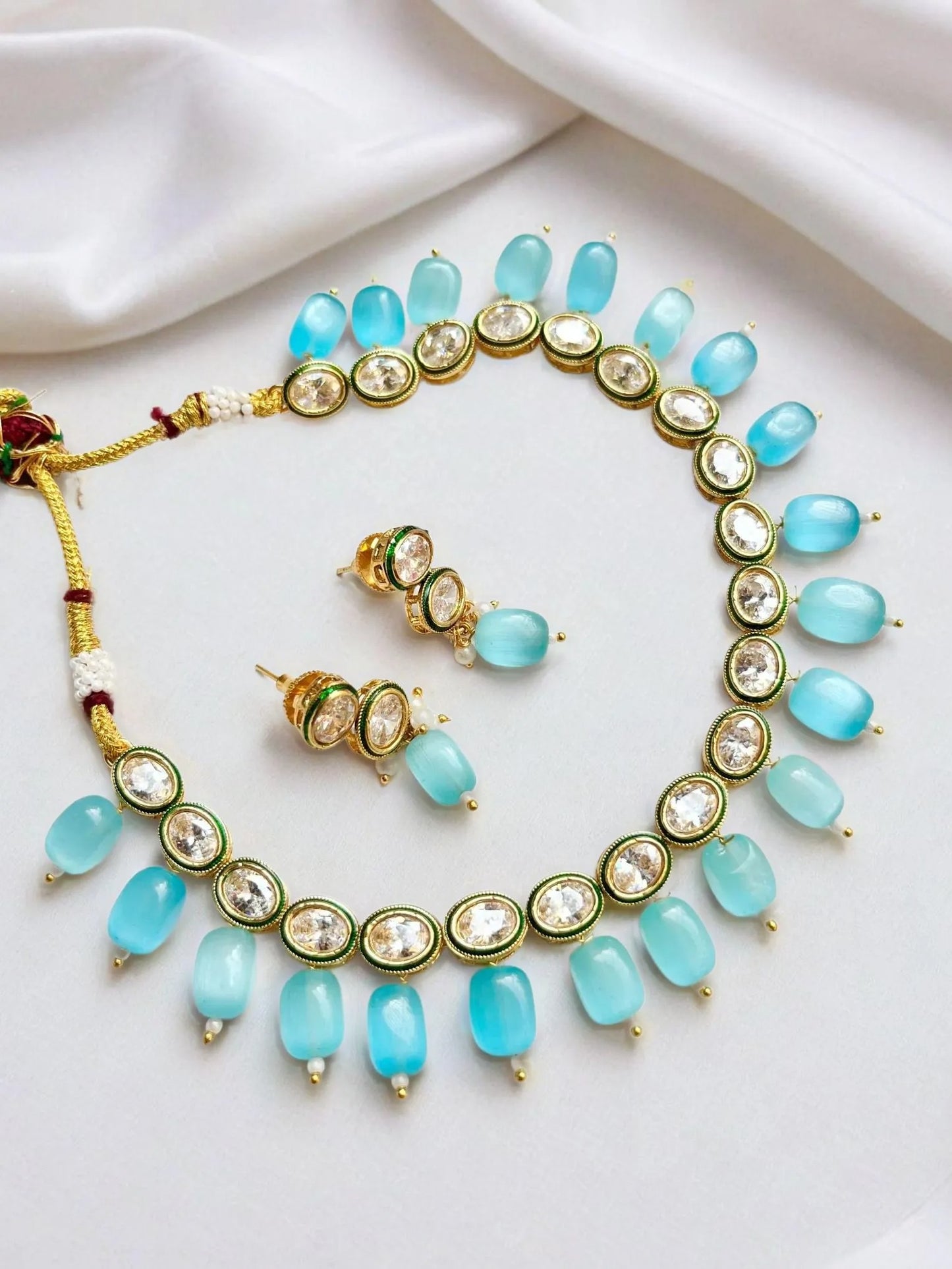 HALA SEA BLUE  NECKLACE SET