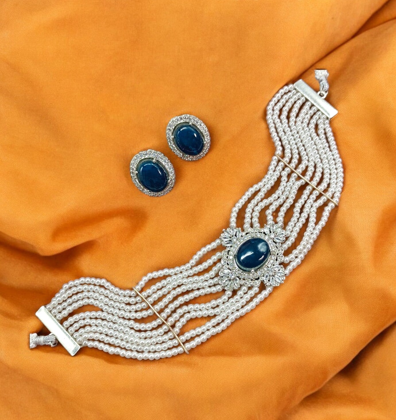 SANOBER PEARL CHOKER SET