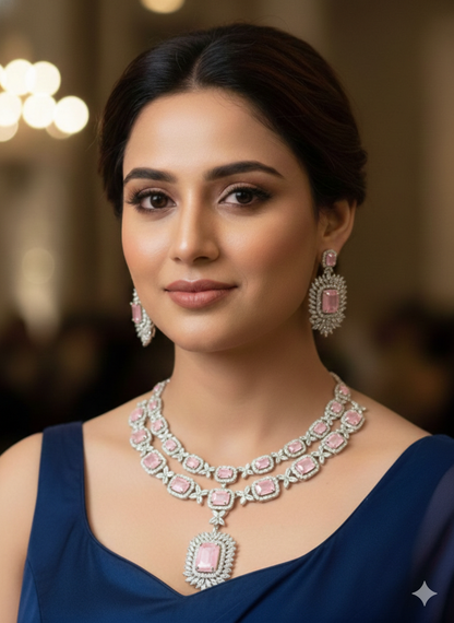 ZIA AMERICAN DIAMOND NECKLACE SET