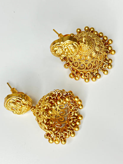 AARADHYA GOLD TEMPLE JEWELLERY SET - Main Image