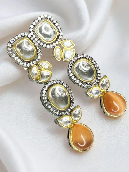 KAVYA CARNELIAN KUNDAN NECKLACE
